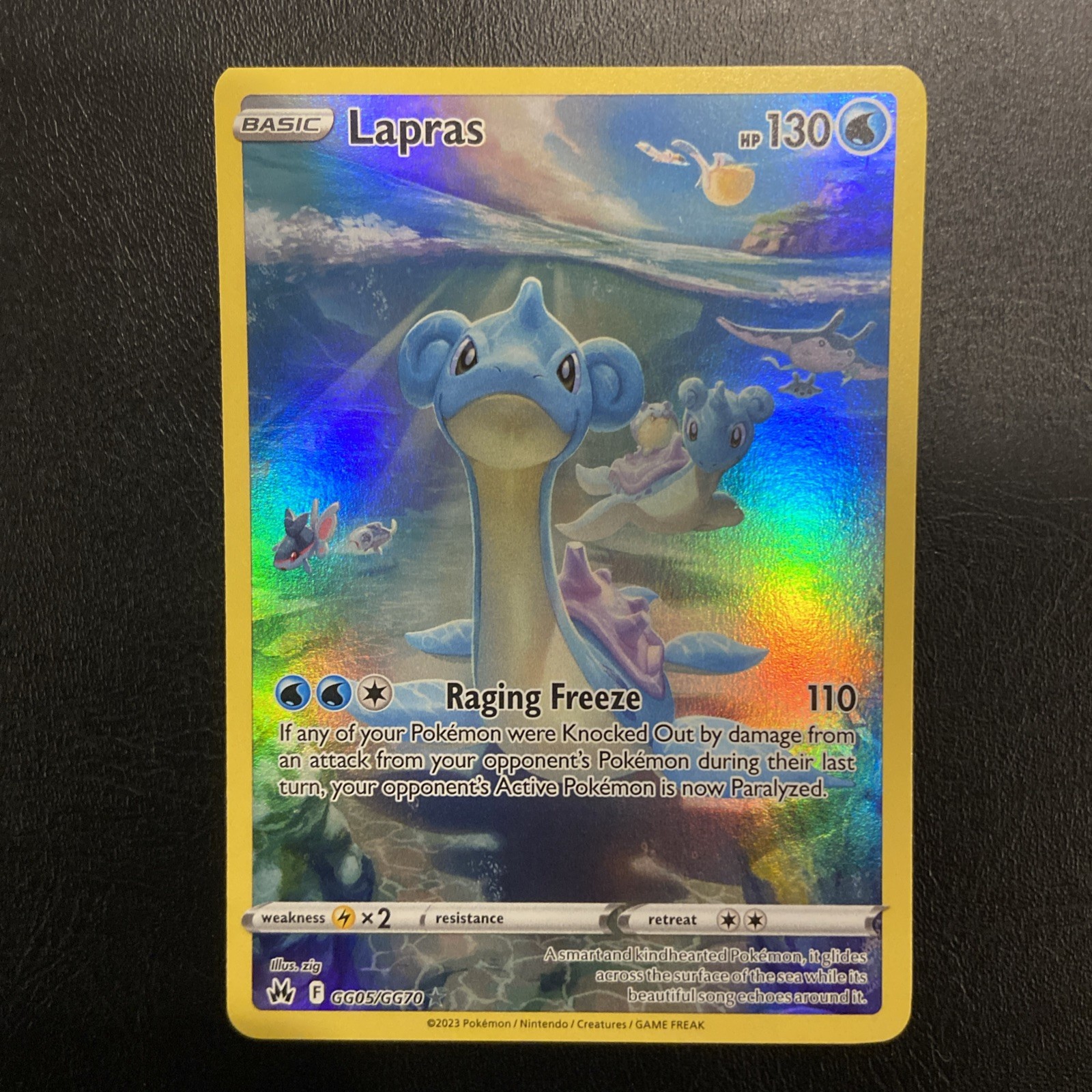 Lapras GG05/GG70 SWSH: Crown Zenith: Galarian Gallery Holo