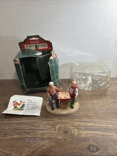 Coca-Cola Town Square Collection Checker Players Figurine #64322 Coke
