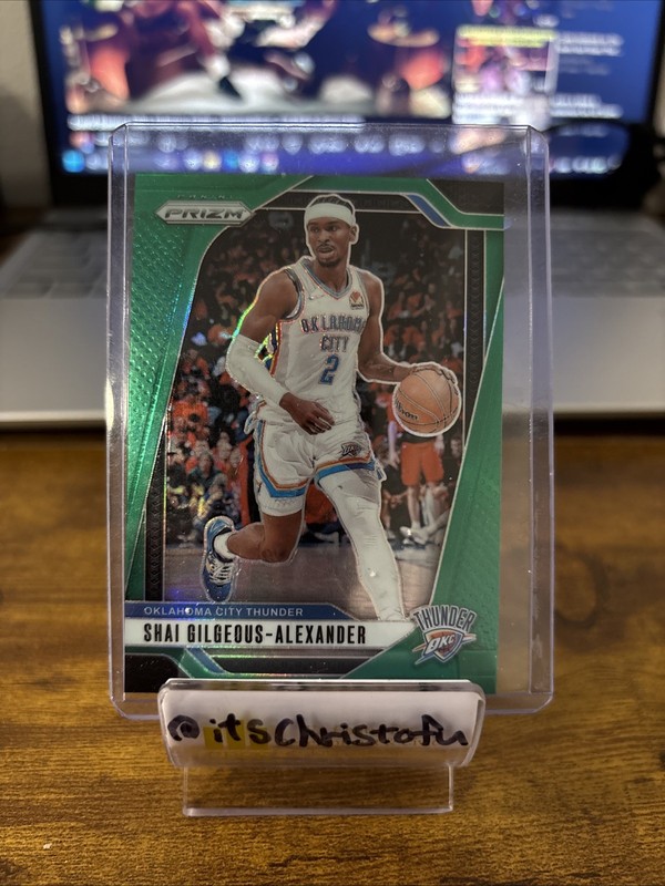 2024-25 Panini Prizm #113 Shai Gilgeous-Alexander Prizms Green
