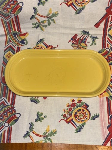 Fiesta BREAD PLATTER UTILITY TRAY - Sunflower Yellow RETIRED FiestaWare