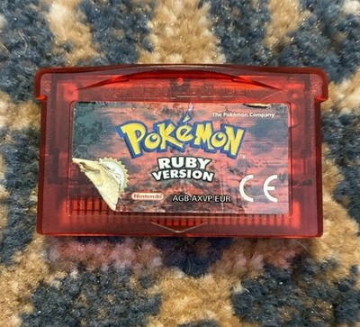 Pokemon Ruby  (Nintendo Game Boy Advance, 2003) GBA EUR Authentic Saves Dry Bat