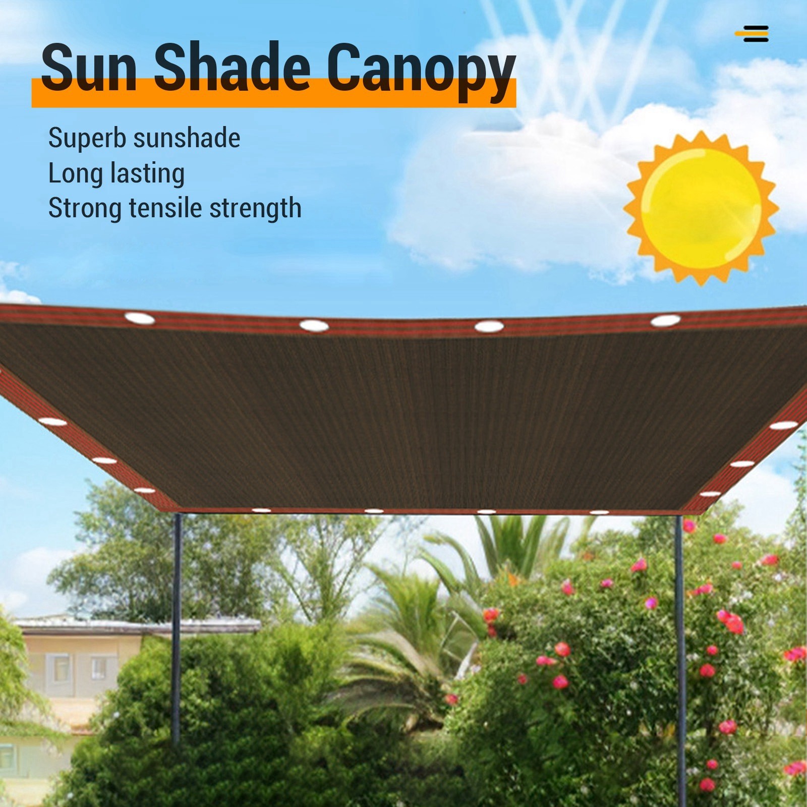 Sunblock Shade Cover Canopy Easy To Set Up Breathable Fabric For Sunshade
