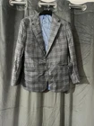 CAD & THE DANDY Checkered Wool Grey/Blue Jacket  Size M