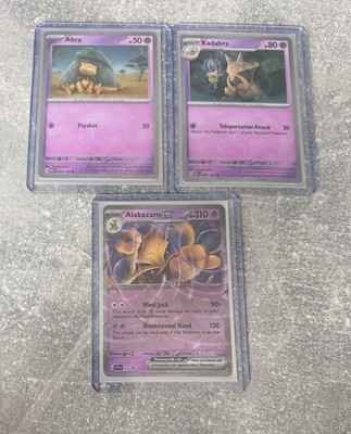 Pokémon TCG / Abra + Kadabra + Alakazam ex / Promo Bundle / Mew 151 Englisch
