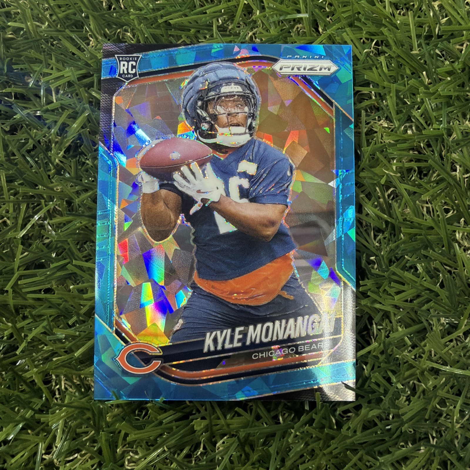 KYLE MONANGAI 2025 PANINI PRIZM ROOKIE BLUE ICE BEARS #348 RC /99