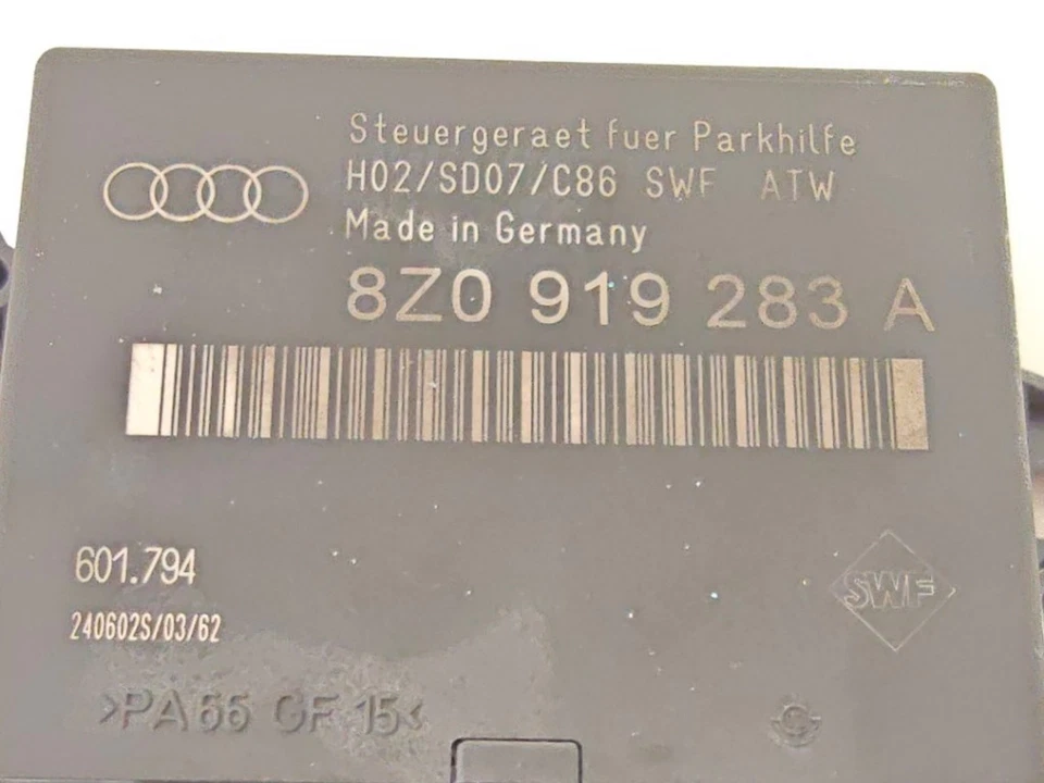 CENTRALINA MODULO PARCHEGGIO Audi A4 Cabriolet (B6) 2002 8Z0919283A - Immagine 3 di 3