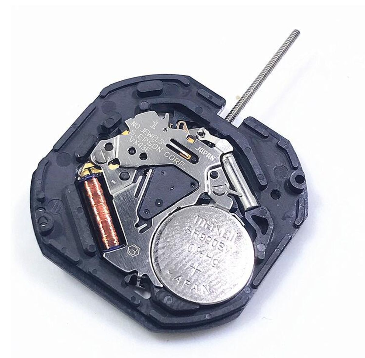 VX43E Quartz Watch Movement With Day Date For Seiko 7N43A V343