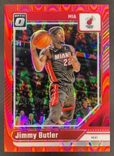 Jimmy Butler III 2024-25 Panini Donruss Optic Red Seismic Prizm Heat /149