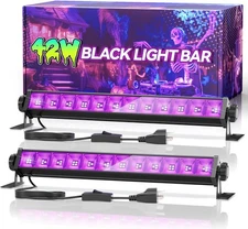 2PCS 42W LED Black Light Bar, Black Lights for Glow Party, Blacklight