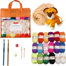 Incraftables 24 Color Yarn Set – Acrylic for Small, Multicolor 