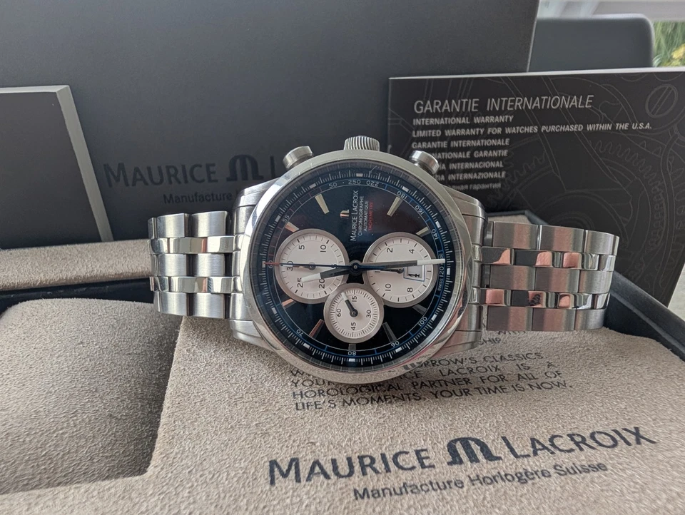 Maurice Lacroix Pontos Chronograph Retro, Automatik, 43mm - Bild 4 von 4
