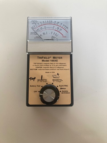 TriField 100XE EMF Meter Flat-Frequency Response 0-100 Milligauss Ghost Hunting