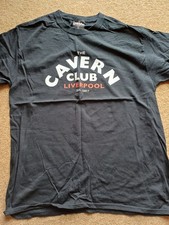 MEN'S BLACK WALL LOGO CAVERN CLUB LOGO T-SHIRT Size L