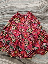 Vintage Western Broomstick A Line Skirt 90s 80s 26 - 36 Elastic Pow Wow