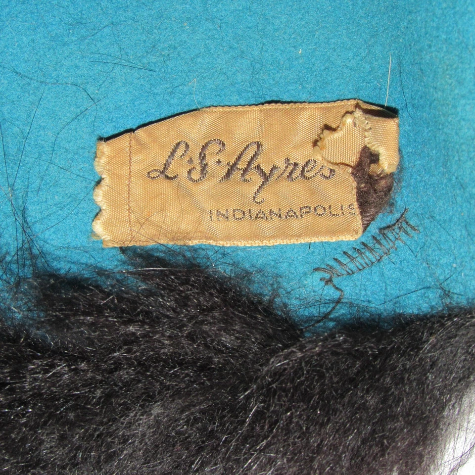 De Colección Años 50 LS Ayres Piel Real Invierno Rusa Sotana Sombrero Mafia Esposa Clásico Lujo Foto 4 de 4