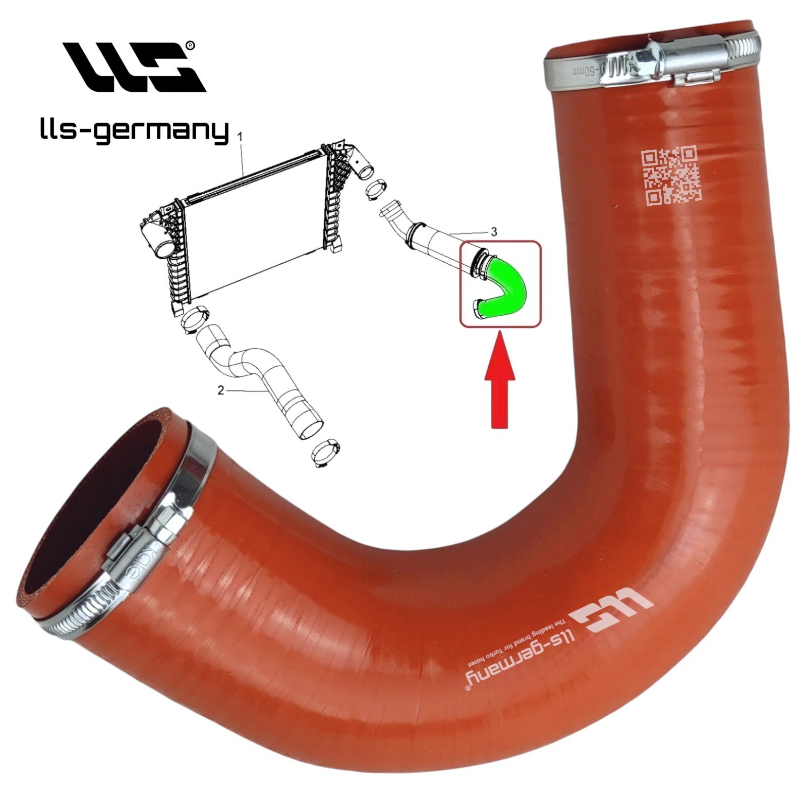 For Jeep Cherokee / Liberty 2.8CRD EEP/KK/016A Turbo Hose 55038014AB