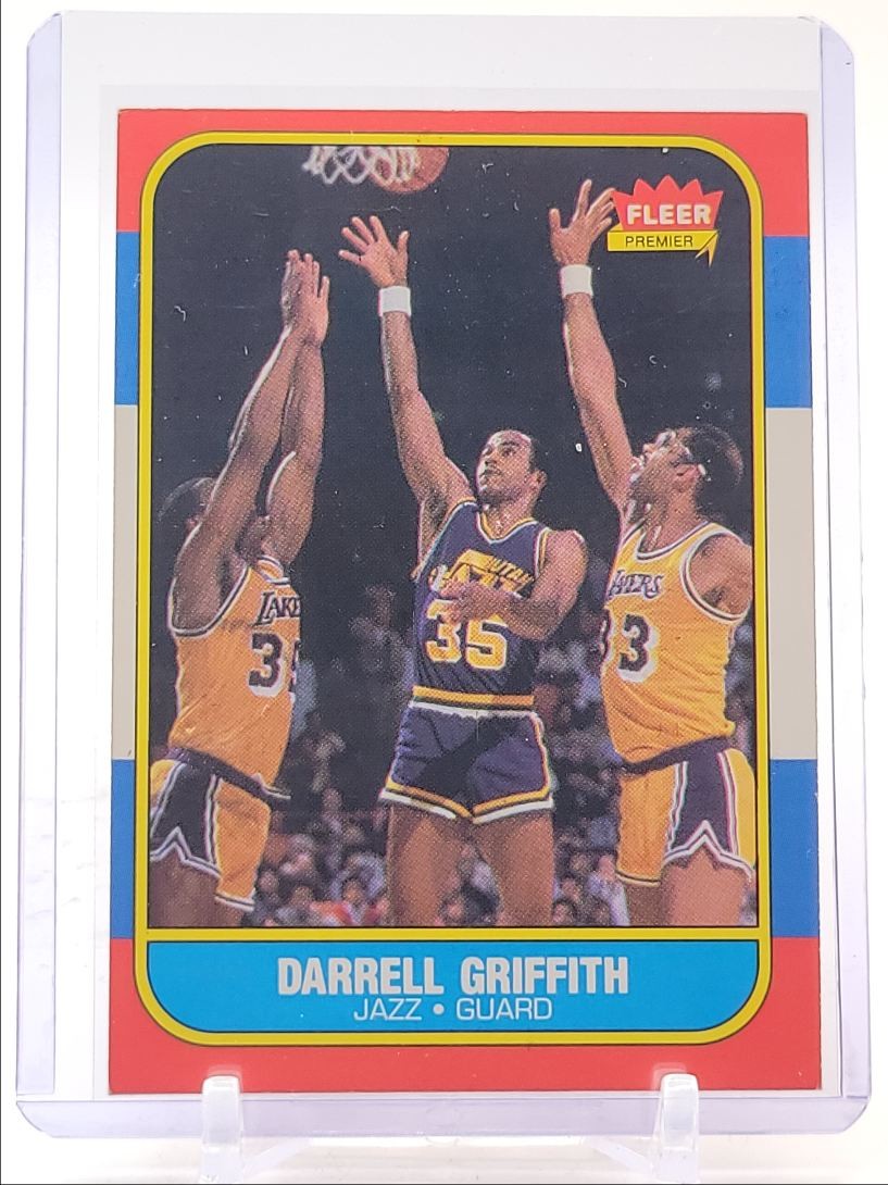 DARRELL GRIFFITH 1986-87 FLEER PREMIER BASKETBALL UTAH JAZZ #42 Q3387
