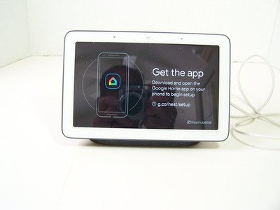 Working Google Hub Nest 8588-1st Gen Model H1A Grey Pre-Owned no Damage