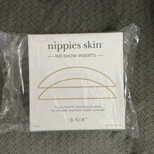 New Nippies Skin, No-Show Inserts, Silicone, Non-Adhesive, Size D , Cr me Color
