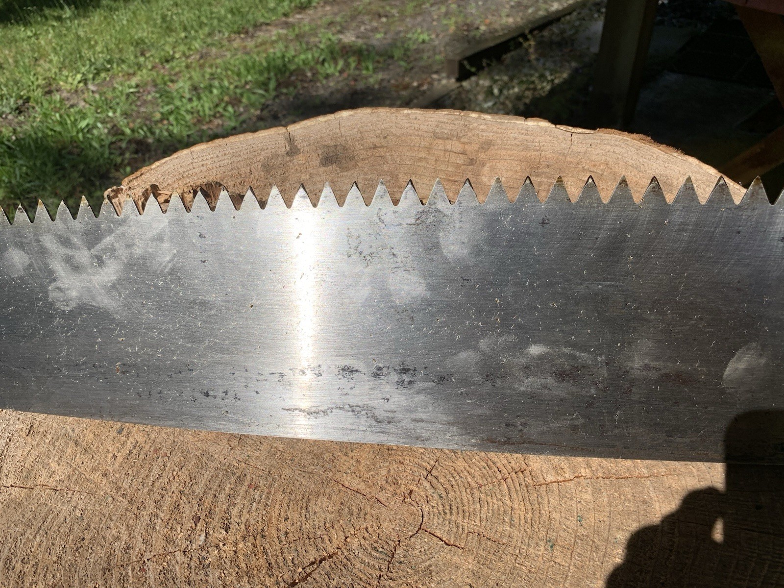 4' SIMONDS SAW & STEEL CO. #207 4 GAUGE TAPER COMMON TOOTH 2 LOGGERS CROSSCUT