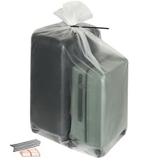6Pack Large Clear Plastic Bags for Storage Waterproof Extra Large Plastic Ba...
