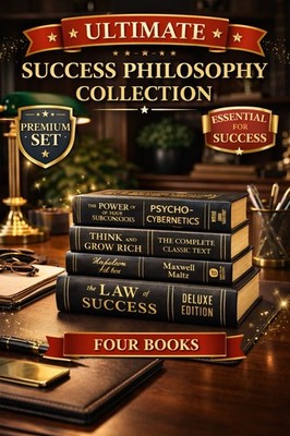 Think & Grow Rich Psycho-Cybernetics Power Subconscious Mind Law Success 4 HC