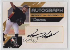 2011 ITG Heroes and Prospects Full Body Silver /390 Luis Heredia #A-LH Auto 0q3