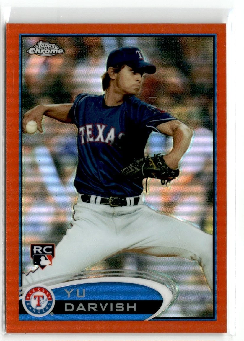 2012 TOPPS CHROME ORANGE REFRACTOR YU DARVISH TEXAS RANGERS #151