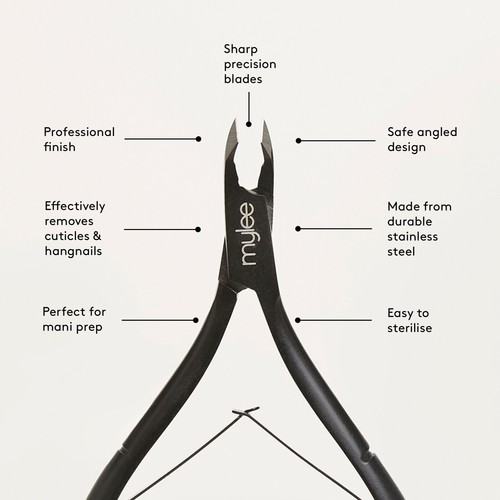 Mylee Steel Manicure Tools Nail Cuticle Pusher Clipper Scraper Nipper Scissors - Picture 17 of 45