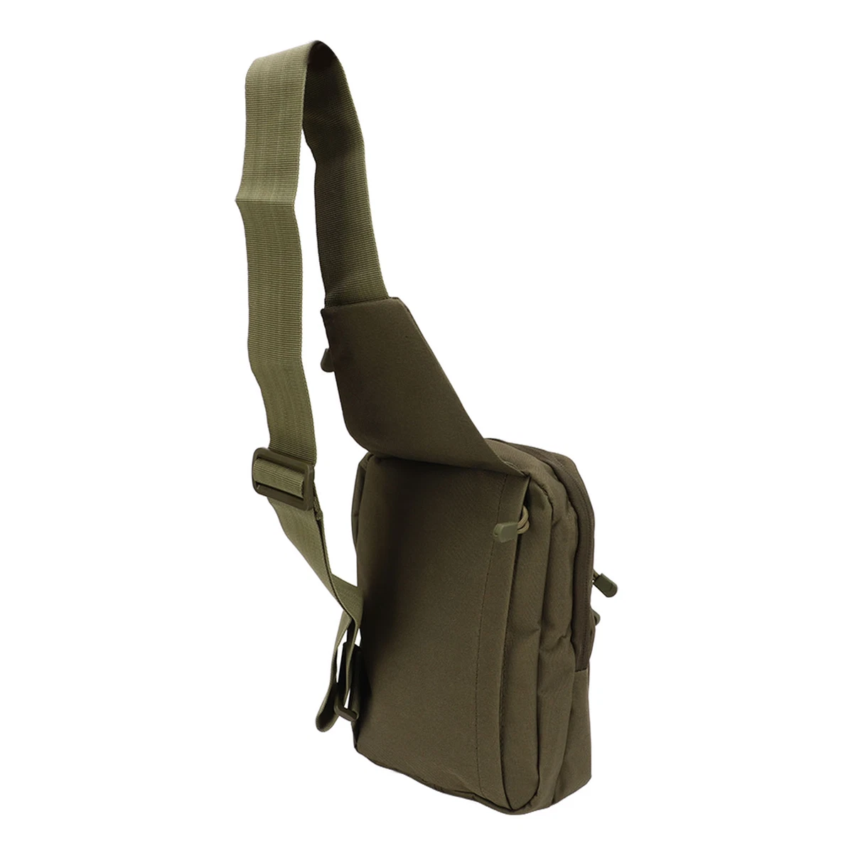 OD Green Military Chest Bag Front Hook And Loop Belt Large Capacity