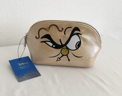 DANIELLE NICOLE DISNEY ''BEAUTY & THE BEAST'' ~ COGSWORTH COSMETIC MAKE-UP BAG