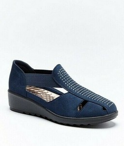 blue wide fit shoes