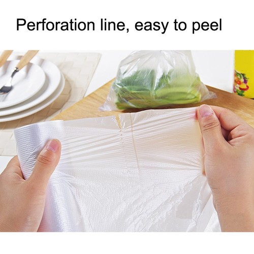 350 Bags / Roll Clear Plastic Produce Bags On Roll Kitchen Food Storage Fruit - Picture 3 of 8