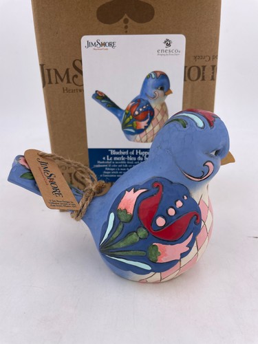 Enesco Jim Shore - Blue Floral Bird (5") #4056964 - 第 2/2 張圖片