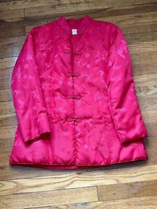 Fortune Fabulous Fashions Co. Vintage Red Jacket Large Made In Taiwan