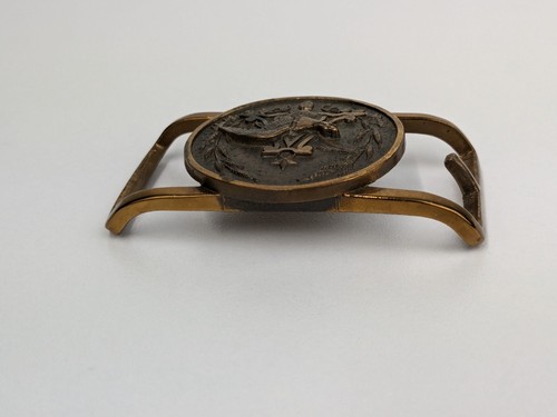 Vintage Anheuser Busch Employee Brass Belt Buckle Beer Budweiser RARE - Picture 5 of 9