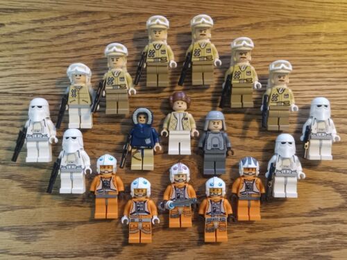 Lego Star Wars minifigure lot Hoth Snowtrooper Storm Rebel Luke Skywalker Saga - Picture 1 of 14
