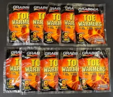 Lot of 10 Grabber Toe Warmers 8 Hrs  Peel-n-Stik 20 Grabbers   Exp 02/2028