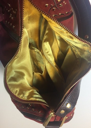 ^ Maxximum Brown Suede Purse shoulder Handbag - Picture 11 of 12