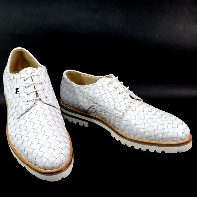 ALBERTO CICCIOLI   WOMEN'S WHITE SOFT LEATHER COMFORT SUMMER OXFORD 37 EU