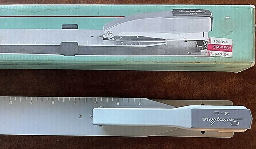 Swingline 44-12 große Reichweite Hefter Ganzstahl Heftklammern 12" von Papierkante - Bild 2 von 4