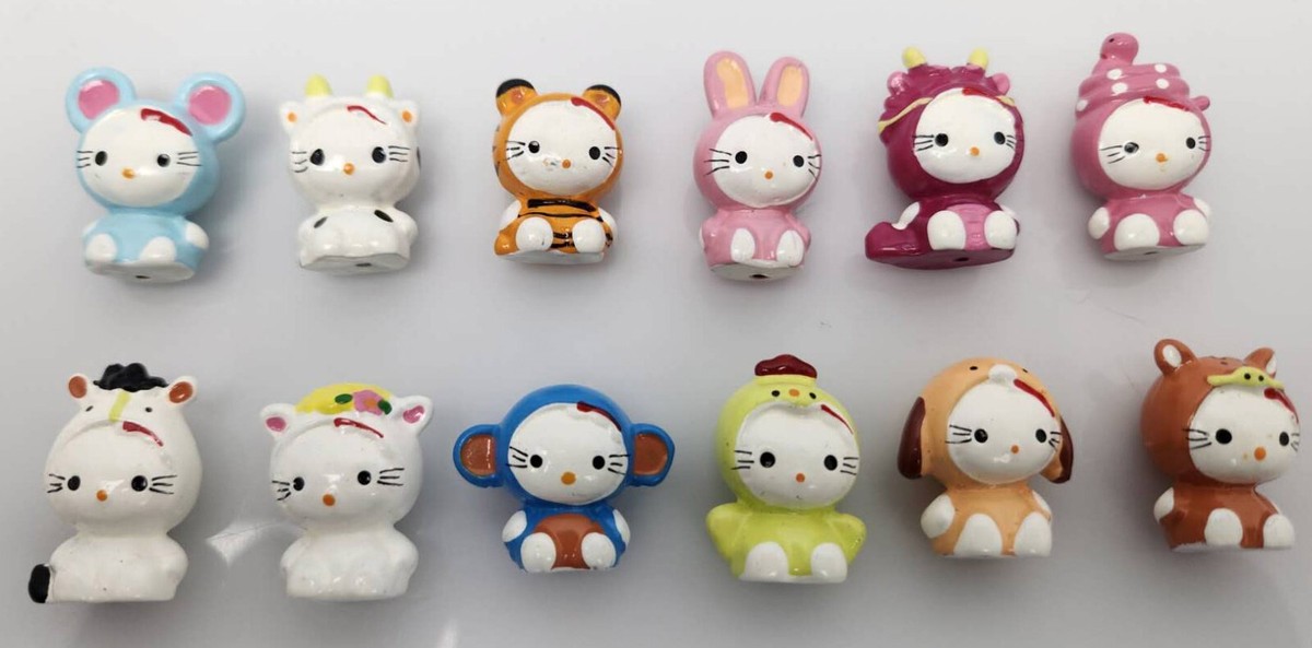 Hello Kitty 12 Chinese Zodiac Mini Figures Lot | eBay