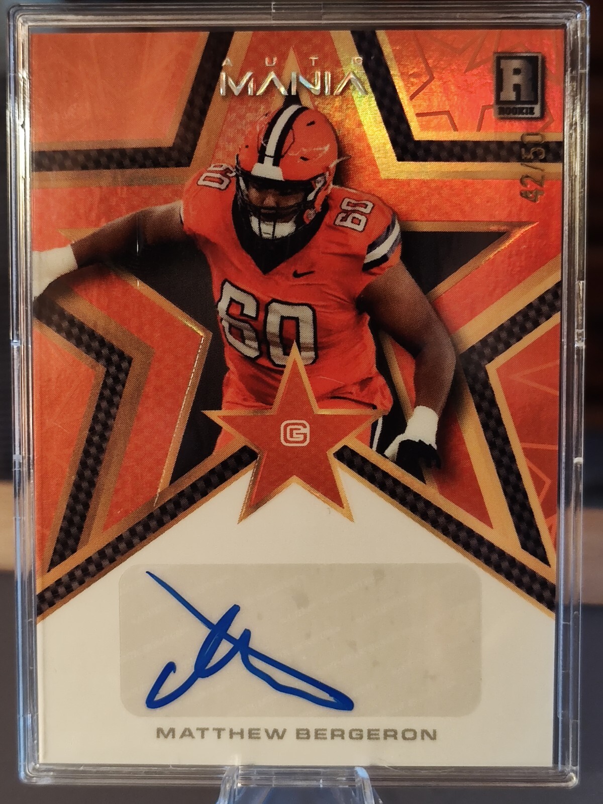Matthew Bergeron Wild Card Auto Mania Pro Look Autographs #AMDA Base