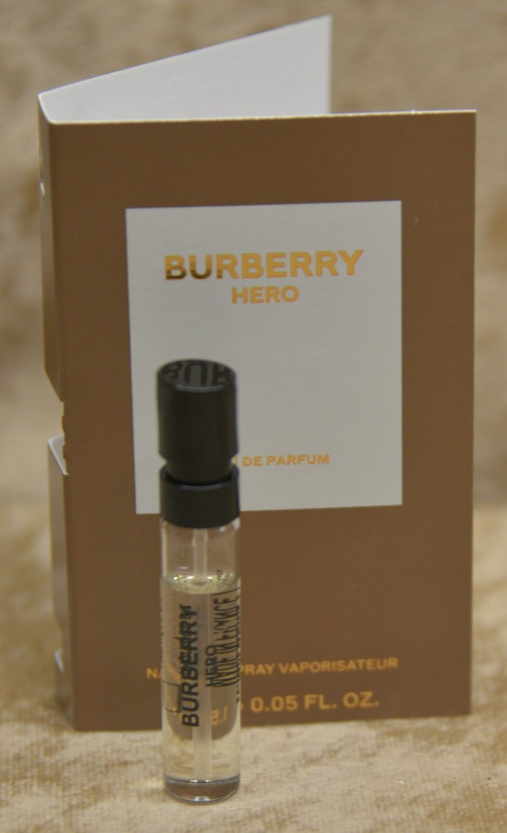 BURBERRY HERO 100ml サンプル Burberry Hero For Men Eau de PARFUM EDP Sample Spray .05oz