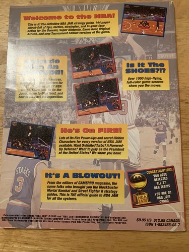 NBA Jam Gamepro’s Official Strategy Guide Genesis Super Nintendo Game Gear - Picture 2 of 4
