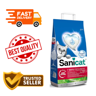 Sanicat-Classic cat litter with Aloe Vera |7-day odour control |Fast,4L  capacity | eBay UK