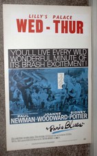 PARIS BLUES original ROLLED 1961 movie poster PAUL NEWMAN/SIDNEY POITIER