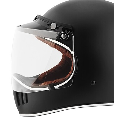 Full Face Retro Vintage Motorcycle Helmet DOT Scrambler | eBay