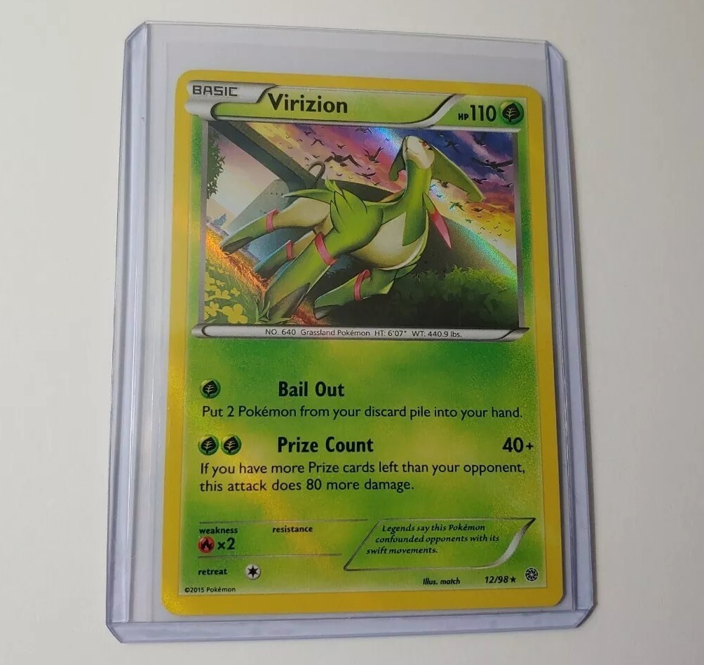 Virizion 12/98 Holo Rare Ancient Origins Pokemon Card LP-NM