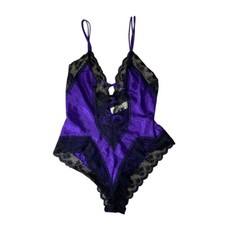 Vintage Victoria s Secret Purple Bodysuit Size M